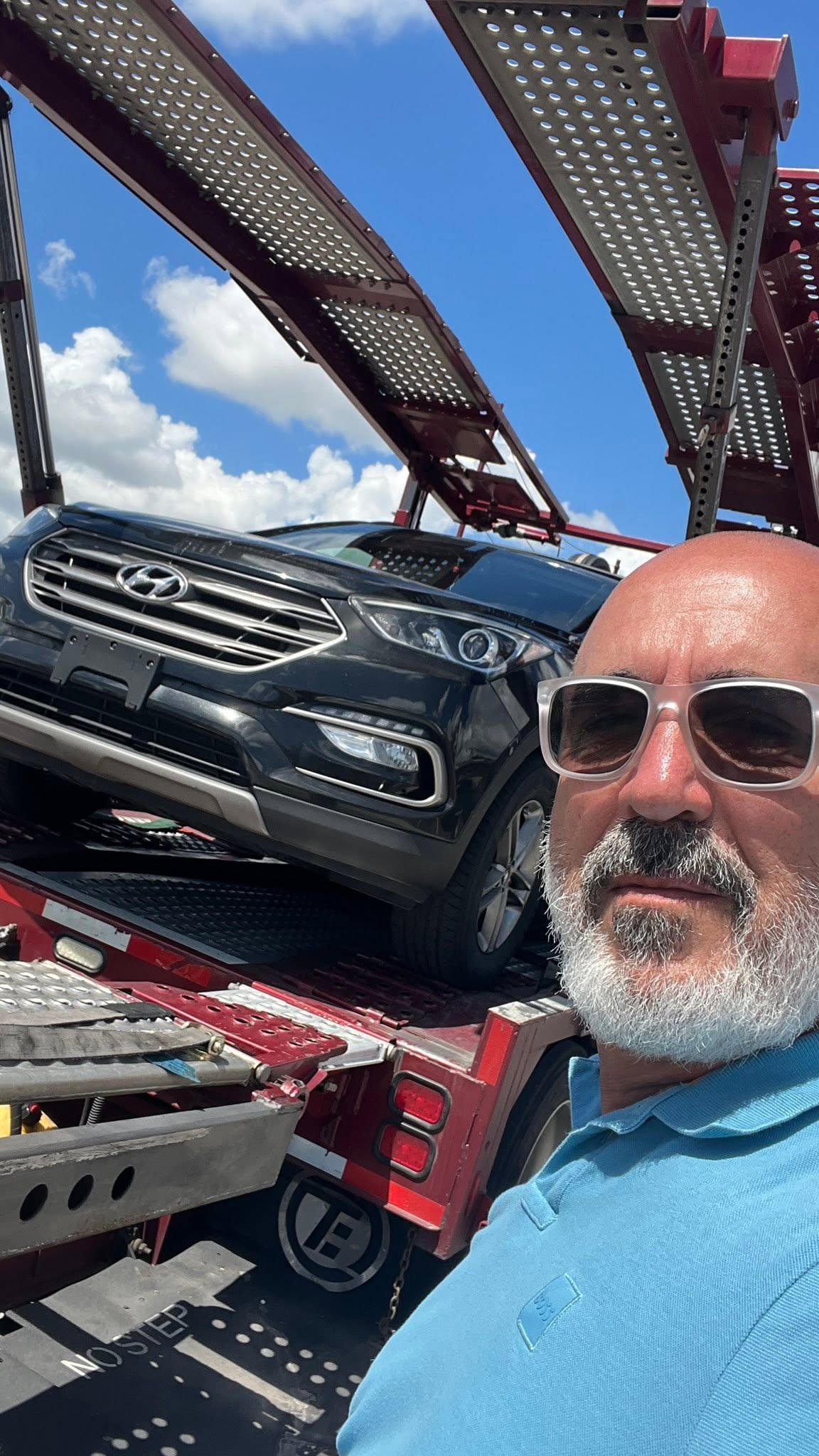 Vehículo listo para transporte internacional
