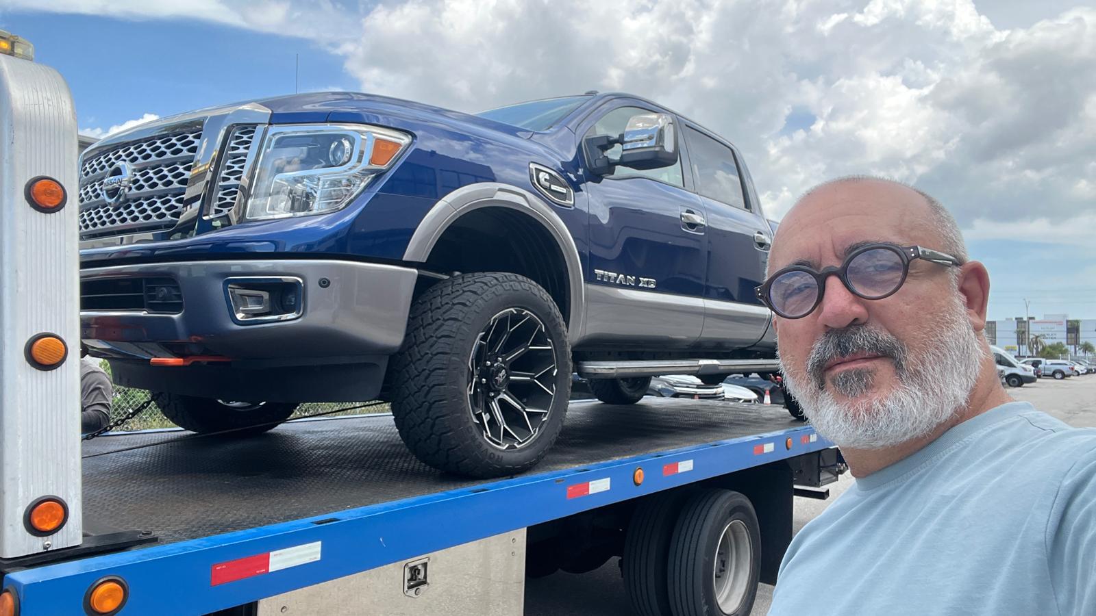 Supervisión de la recogida de una Nissan Titan XD